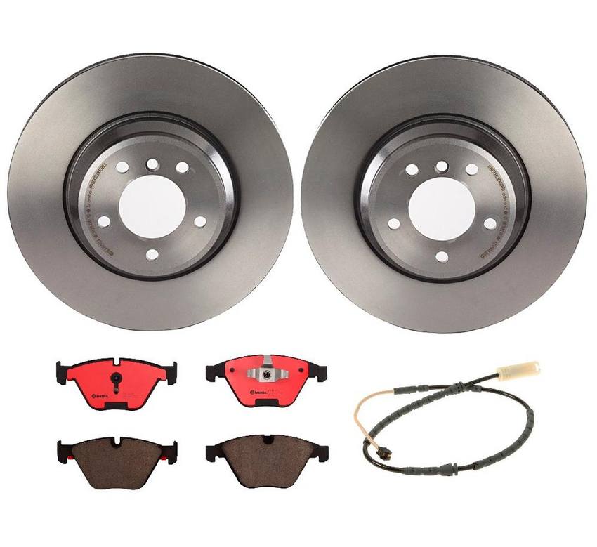 Brembo Brake Pads and Rotors Kit Front (348mm) (Ceramic) Brembo